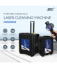 100W 200W Portable Handheld Pulse Laser Cleaning Machine Trolley Case Fiber Laser Cleaner Metal Rust Remover